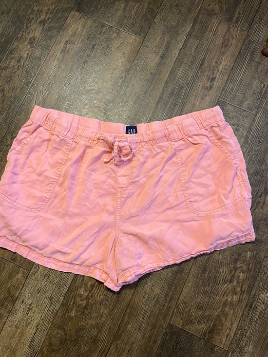 GAP Pants - GAP Coral Pink Lyocell Drawstring Women's Casual Shorts
